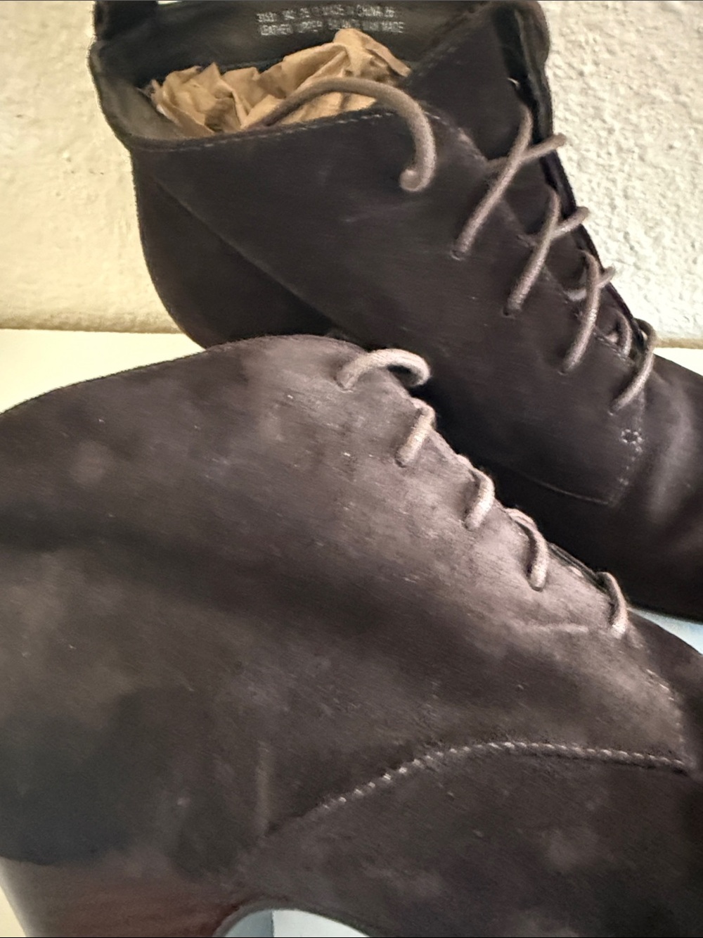 Clark’s   Suede Lace-Up Ankle Boots in Dark Brown - Picture 9 of 11